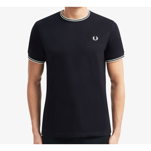 FRED PERRY CAMISETA TWIN TIPPED