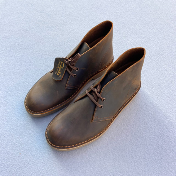 CLARKS DESERT BOOT MARRÓN ENCERADO