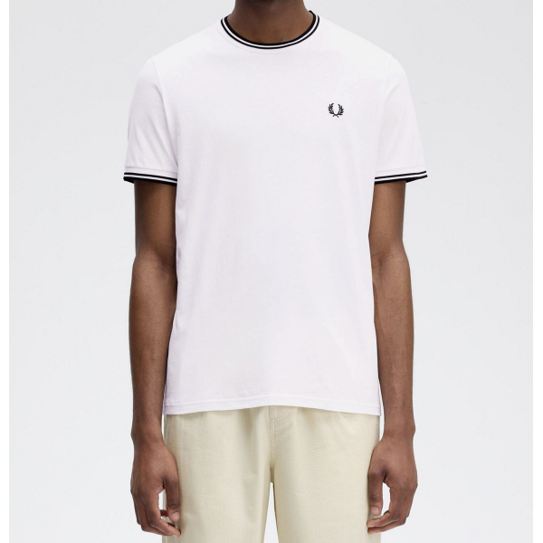 FRED PERRY CAMISETA TWIN TIPPED + MÁS COLORES