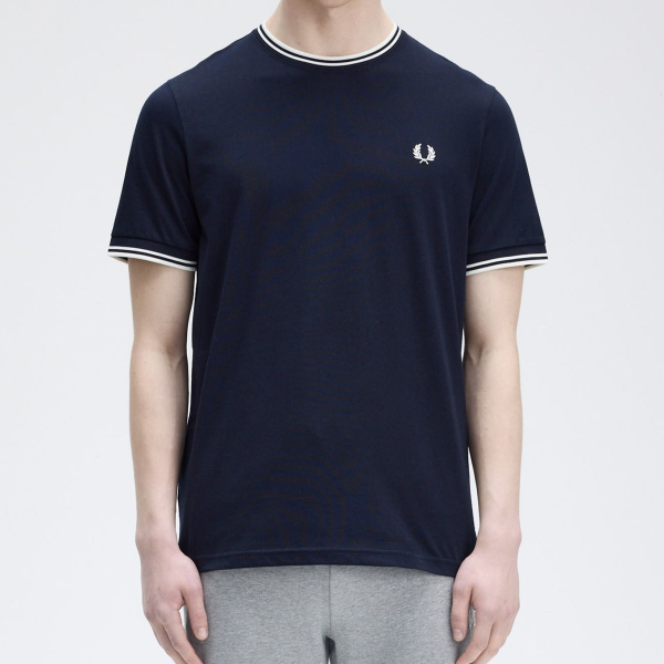 FRED PERRY CAMISETA TWIN TIPPED + MÁS COLORES